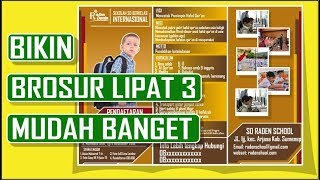 Cara Membuat Brosur Lipat 3 Dengan Coreldraw X7 Youtube