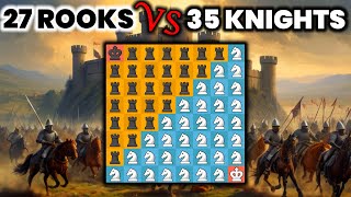 The Rooks VS The Knights 🤯 so crazy chess game