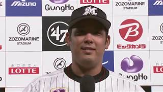 2020年6月23日 千葉ロッテ・井上晴哉選手ヒーローインタビュー