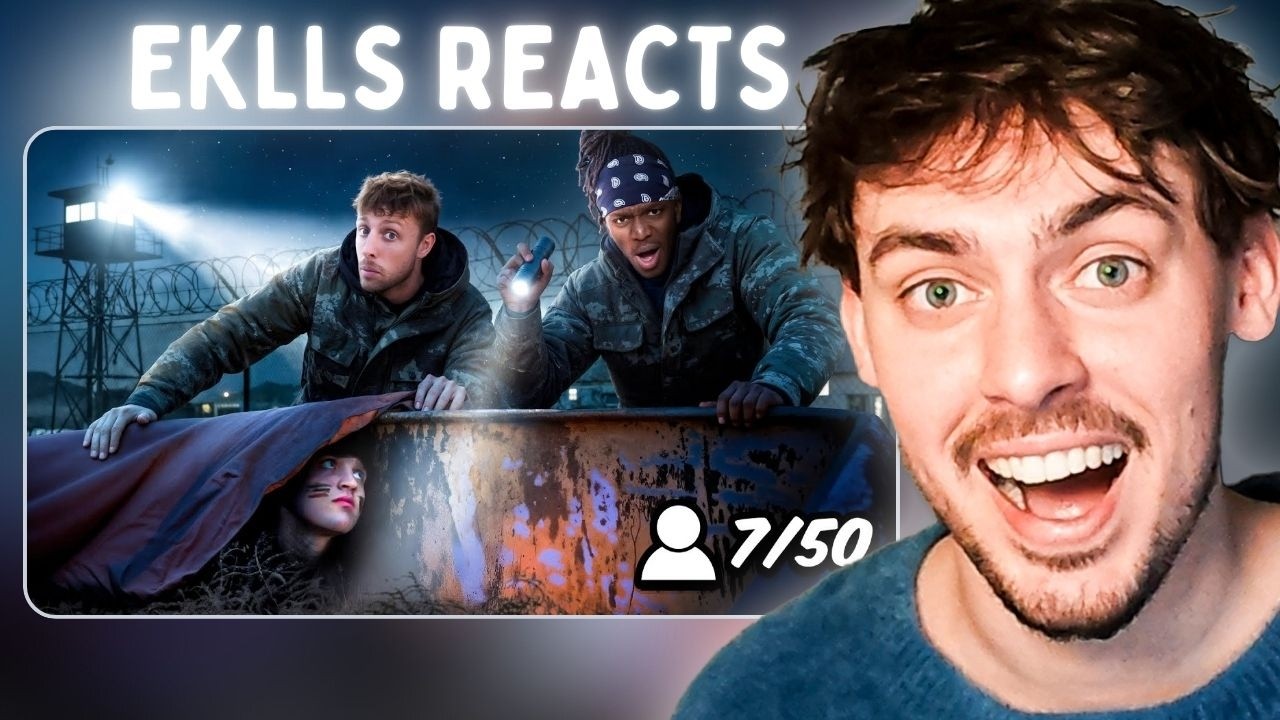 SIDEMEN ULTIMATE HIDE & SEEK IN A MILITARY BASE VS 50 YOUTUBERS(Reaction)