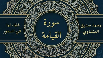 سورة القيامة | محمد صديق المنشاوي 