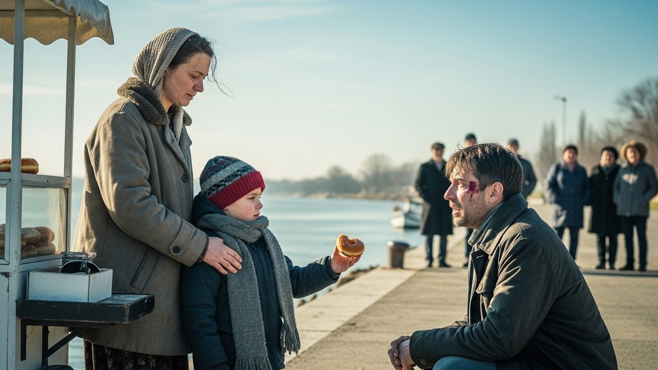 Copilul sărac - Oferă o gogoașă unui străin - Adevărul despre tatăl său bogat șochează un oraș.