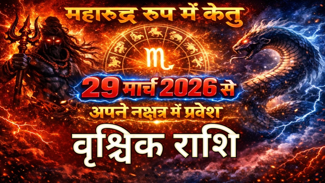 महारुद्र रूप में केतु | अपने नक्षत्र में प्रवेश | वृश्चिक राशि जानिए आपके जीवन मे क्या प्रभाव होगा |