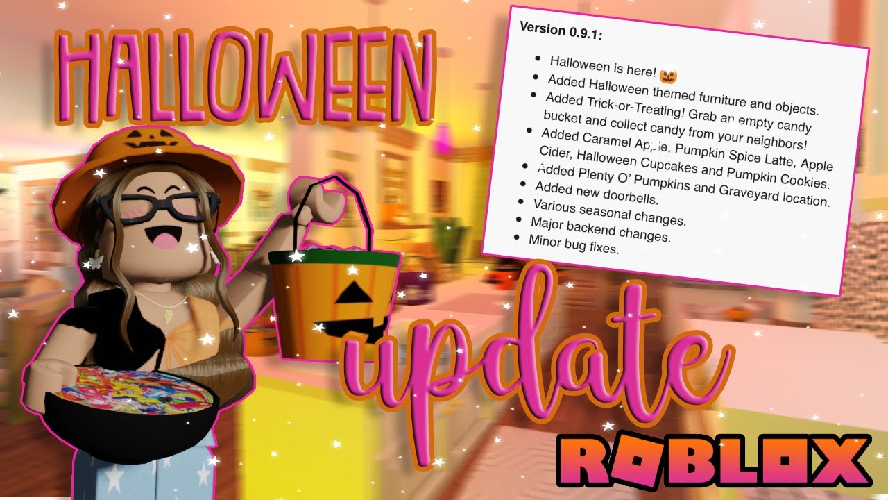 BLOXBURG HALLOWEEN UPDATE 0.9.1 *Fall Treats, Pumpkin Stand & More* 