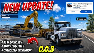 Truck Simulator Legends USA - New Update v0.0.3 Released 🔥 Oversized Excavator Gameplay |  screenshot 5