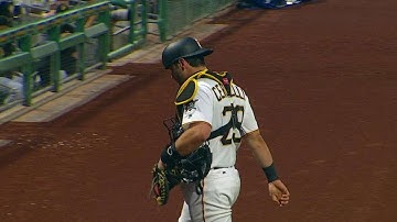 DET@PIT: Cervelli catches Upton stealing second