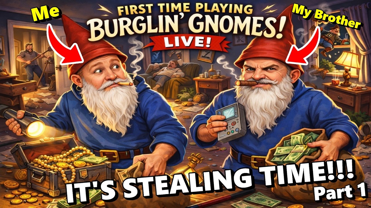 My Brother and I Were Not Ready for This Gnome Heist!!! w/ @Mang0re