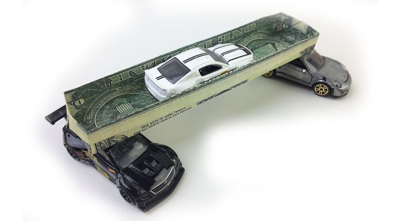 Money Origami Rectangle Box Tutorial - YouTube