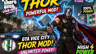 ⚡ THOR POWERFUL MOD in GTA Vice City 😱🔥 Unlimited Power!  screenshot 2