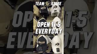 Visit the @cubuffs Team Store for all your last minute holiday shopping! #gobuffs