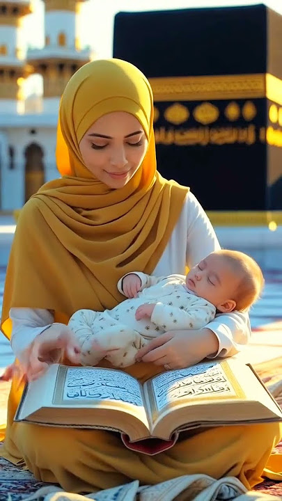 Surah Al-Mulk 💖 | Mother & Baby at Kaaba | #IslamicShorts #SurahMulk #Quran #emotional