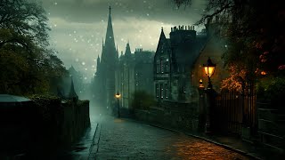 Dark Alone Street Ambience | Embrace Dark Academia with Relaxing Sad Piano Music