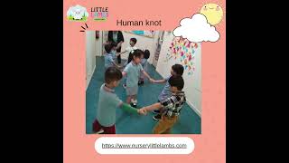 🐑 Human Knot Activity at Little Lambs Nursery 🤝