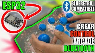 CREAR control ARCADE BLUETOOTH, compatible con BLUERETRO diy