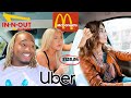 Letting UBER DRIVERS Decide What WE EAT for 24 HOURS!!