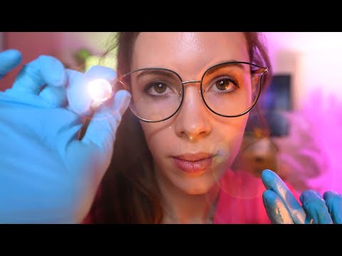 ASMR Sweet Nurse Sleep Therapy😴 - Focus Tests, Scalp Exam & Face Treatment For Sleep