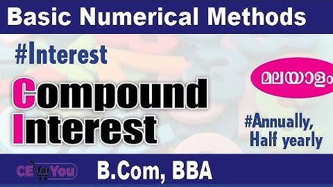 #compoundinterest, #BNMMalayalam #B.Com, #BBA