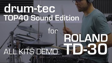 Roland TD-30 TOP40 sound edition. Download custom pop & rock kits by drum-tec