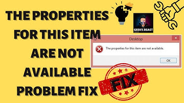 The Properties for this Item are Not Available Problem Fix | C Drive Properties Not Available
