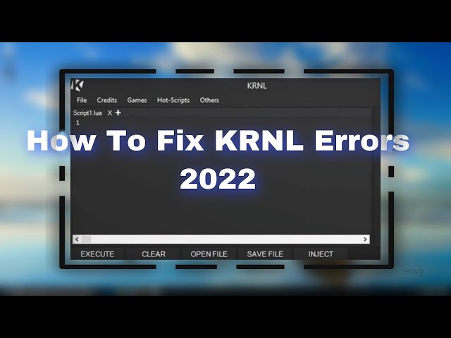 KRNL FIX : r/robloxhackers