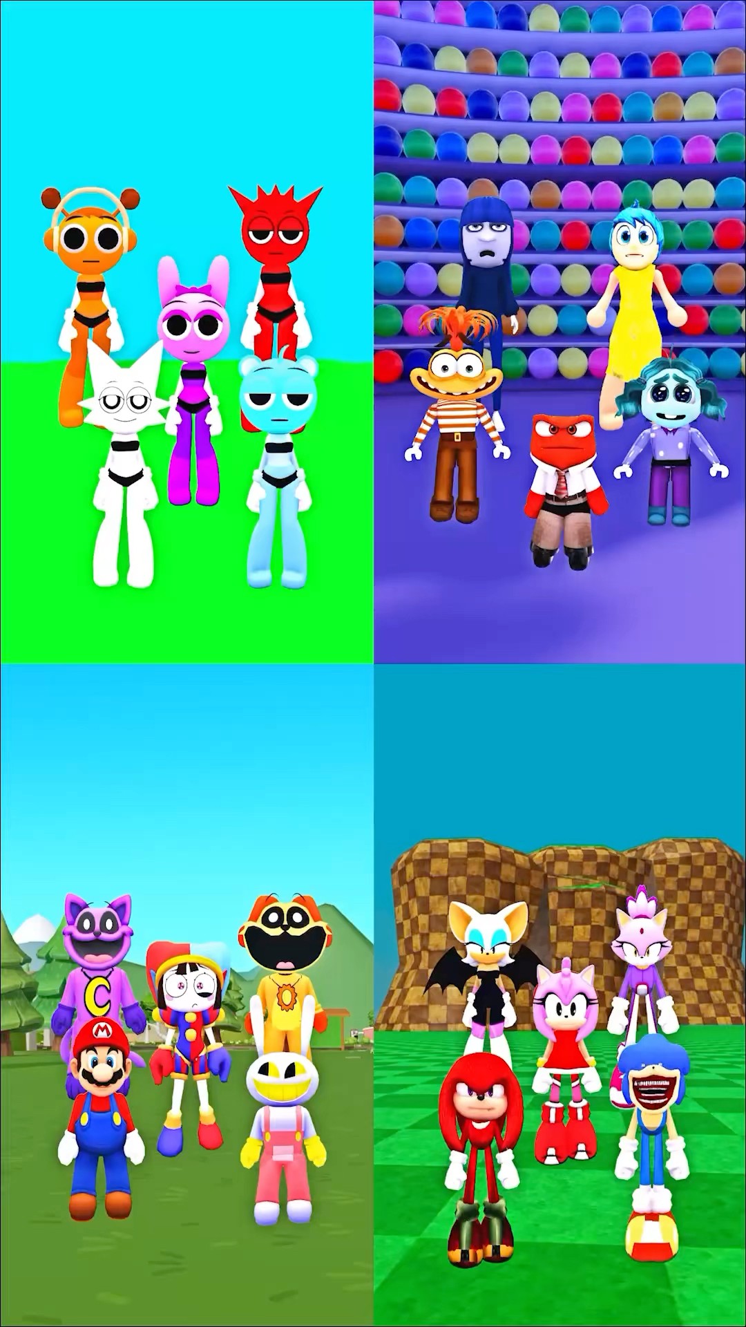 DuDiDam Incredibox Sprunki #insideout2  #digitalcircus #sonic #mario #pomni #anxiety #joy