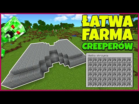 FARMA CREEPERÓW (PROCHU) - ŁATWE | Minecraft Mechanizmy | #11