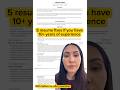 5 resume fixes you have to make if you have at least 10 years of work experience.