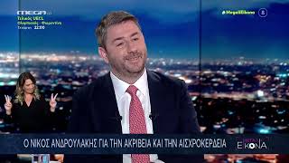 Ο Νίκος Ανδρουλάκης στη «Μεγάλη Εικόνα» του MEGA
