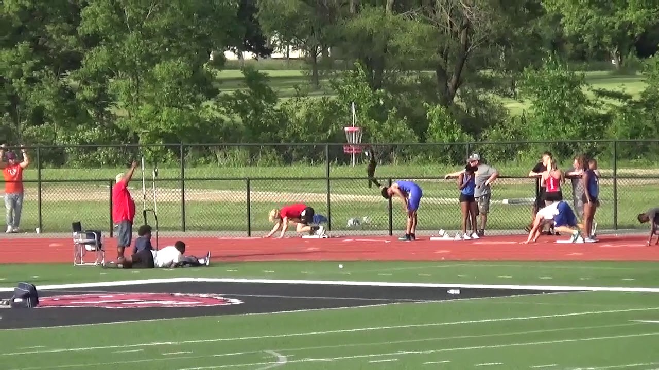 Jace Reynolds 200M Kansas AAU district qualifier YouTube