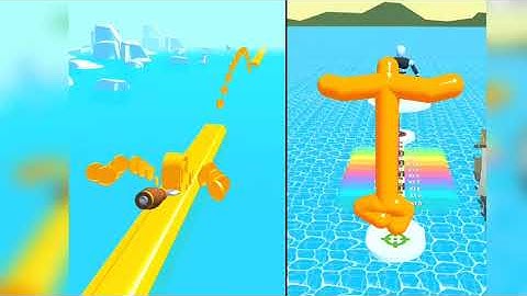 Spiral Roll 🆚 Tall Man Run GAMEPLAY all levels iOS, android game mobile Welkthrough pro