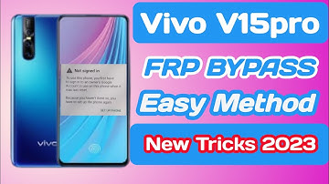 Vivo V15pro Frp Bypass||without pc Google Account unlock||Easy Method New tricks 100%Working