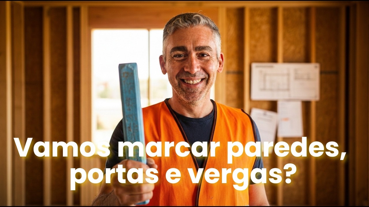 Como marcar paredes, portas e vergas numa casa? | Ep.3