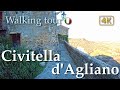 Civitella d&#39;Agliano (Lazio), Italy【Walking Tour】History in Subtitles - 4K