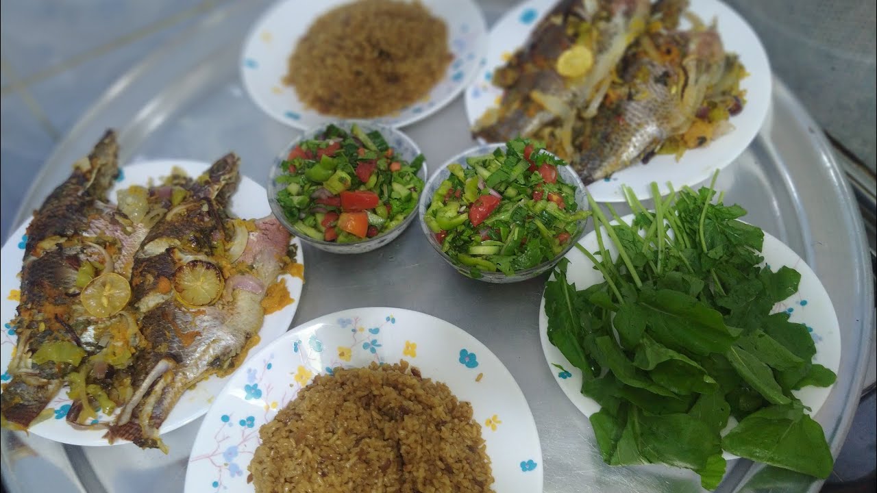 صينية سمك بلطي ورز صياديه بالدقه😋