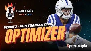 Contrarian Edge Optimizer Lineups for NFL DFS Week 3