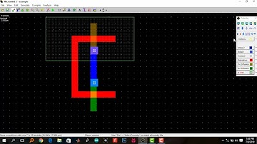 How to design NOT gate, using Microwind software