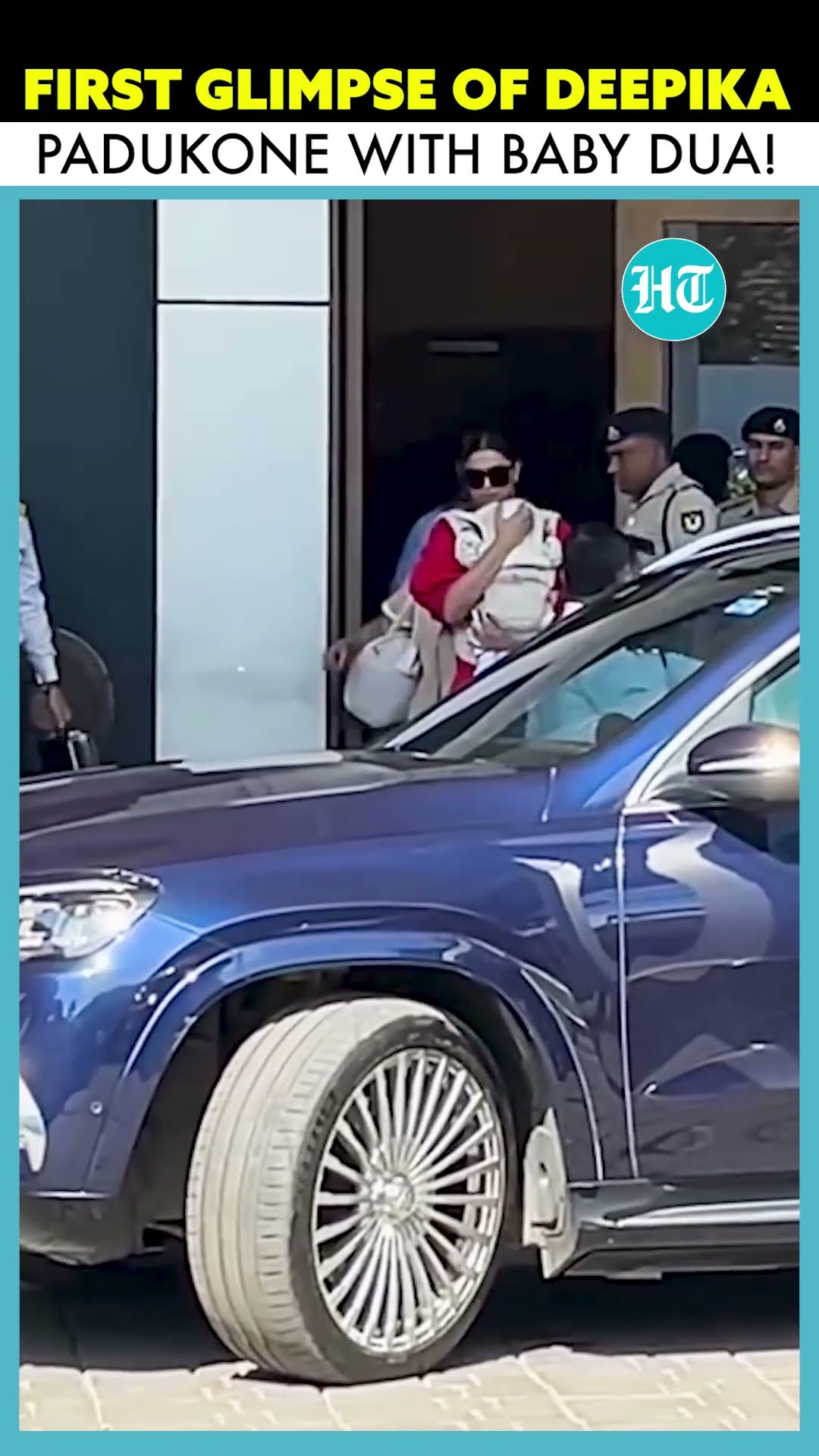 Bollywood Actor Deepika Padukone Carries Baby Dua at Mumbai's Kalina Airport #shorts