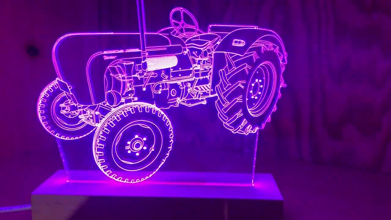 Farbwechsel LED-Beleuchtung Porsche-Diesel