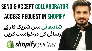 Send & Accept Collaborator Access Request in Shopify | Request Collaborator Access | Urdu/Hind 2024