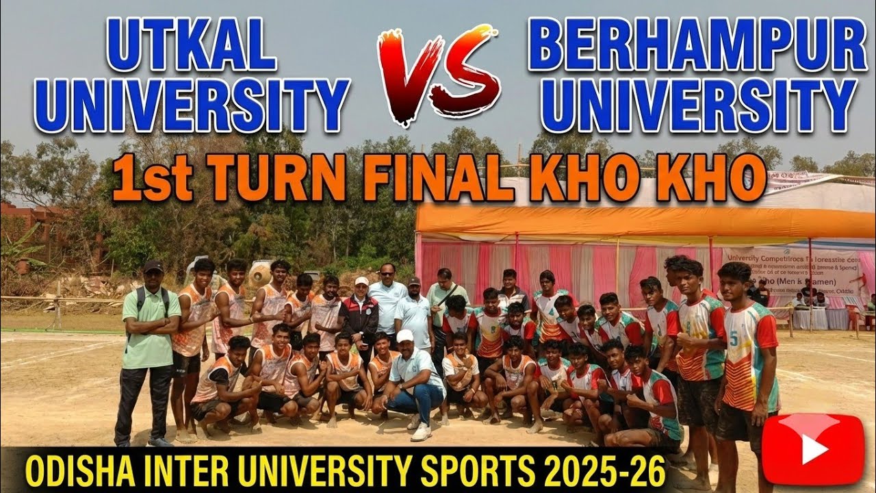 Grand Final Begins 🔥 Utkal University vs Berhampur University | 1st Turn Kho-Kho | OIUS 2025-26
