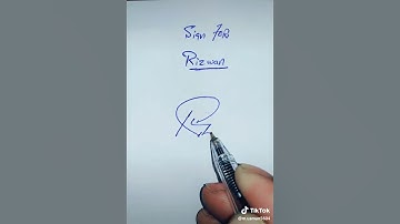 Rizwan name signature