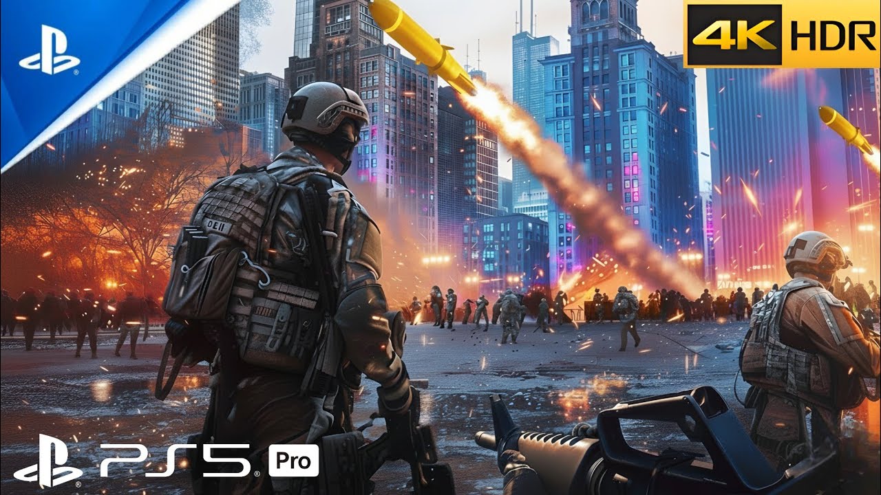 Террористическая ракетная атака на США (PS5 PRO): реалистичная графика, геймплей [4K 60FPS HDR]
