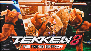 Tekken 8 Paul Phoenix PPSSPP Cheat Codes For Pc & Android | Tekken 8 PSP Mod & Master Codes