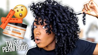 ORANGE PERM ROD SET ON WET NATURAL HAIR | Slim Reshae