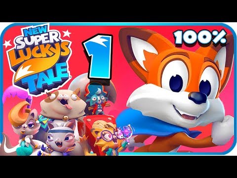 New Super Lucky S Tale Walkthrough Part 1 Switch Ps4 100 World 1 Sky Castle Youtube