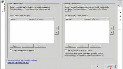 configuring connection security