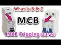 MCB Type of Tripping Curve In MCB In Tamil