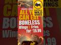 All you can eat at buffalo wild wings   bww ayce chickenwings