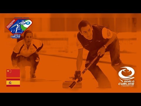 China v Spain - Round-robin - World Mixed Doubles Curling Championship 2018