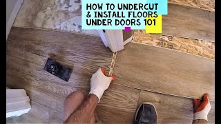 How to Install Flooring Under Doors | Laminate | Vinyl Plank | Hardwood | 101 with GoPro